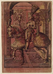Emperor Maximilian I, armed on horseback, 1508